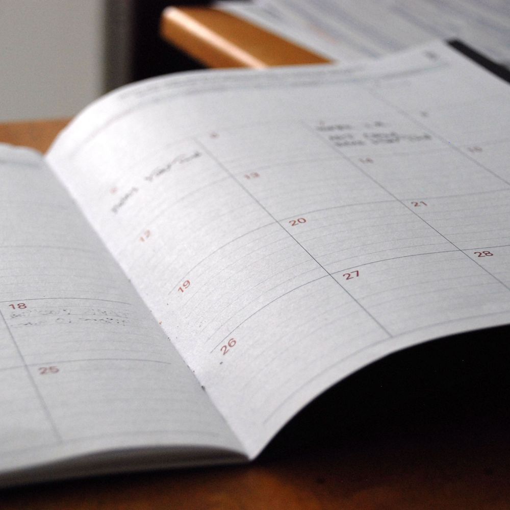 Unoptimised calendar image